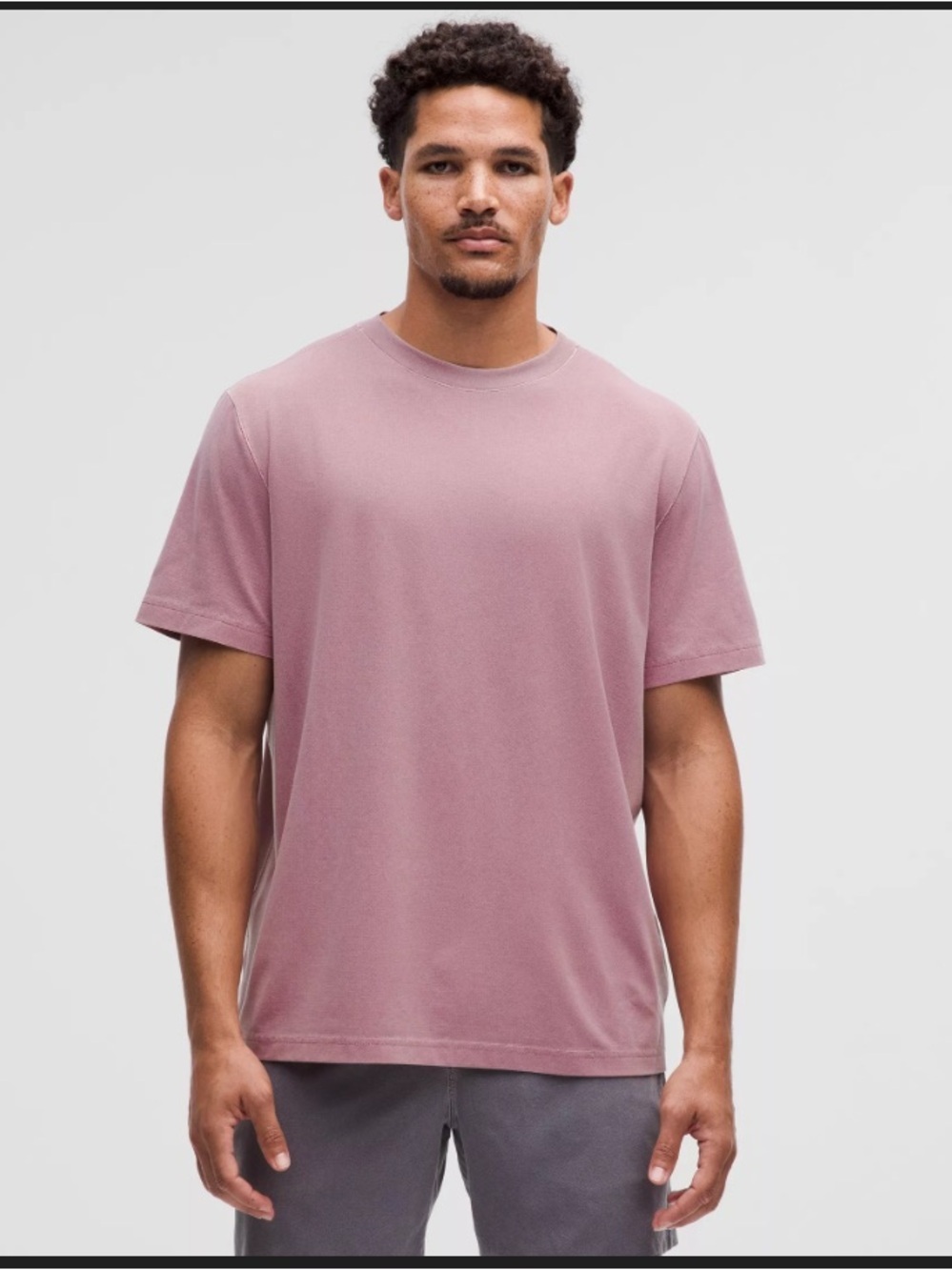 Relaxed-Fit Workout Short-Sleeve Shirt mauve $80 casual spring lululemon active